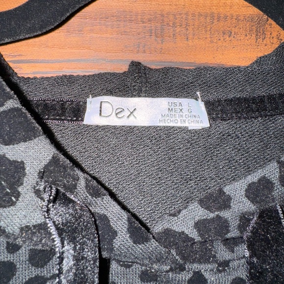 Leopard Print Black Hoodie - Picture 4 of 4